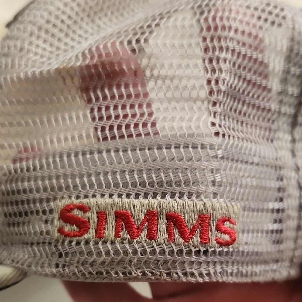 Simms Red and Gray Fish Design Cap - Picture 3 of 6
